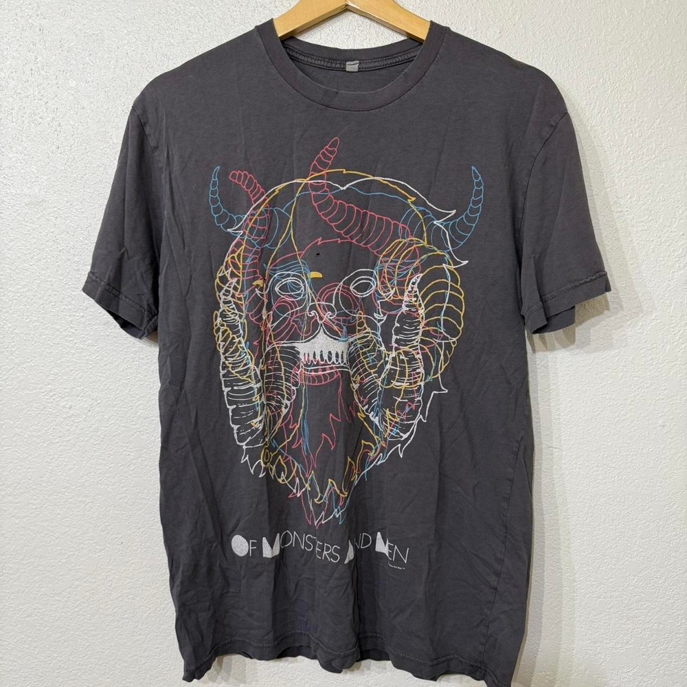 Of monsters and men t shirt tagged size medium minor pin holes through out